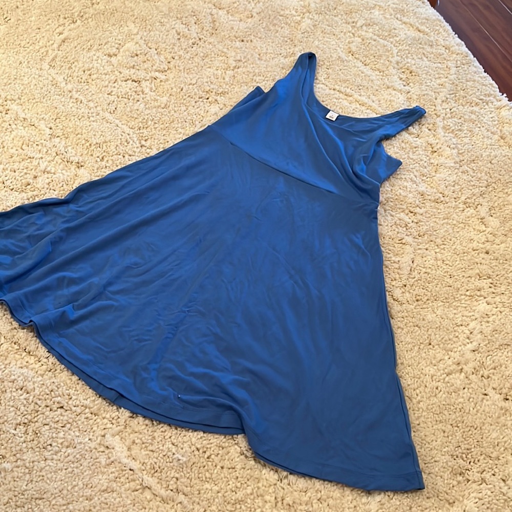 Blue skater dress